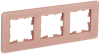 Рамка 3-м скругленная BRITE DECOR Дымчатый матовый стекло РУ-3-2-Бр BR-M32-G-41-K97