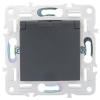 Розетка с крышкой 16А IP44 IEK SKANDY SK-R11T (титан) SK-R16-16-44-K48