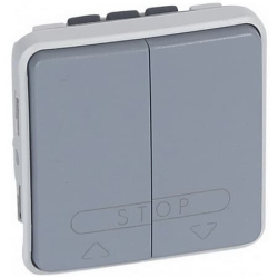 Выключатель для управления приводами с ЭБУ Plexo IP55 (серый) 069539