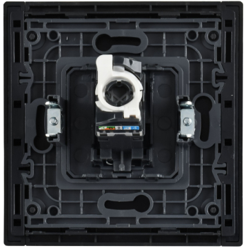 Розетка компьютерная FORTE&PIANO RJ45 кат.5E FP232M (металл белый) FP-K10-1-M-K01