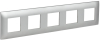 Рамка SKANDY пятиместная (серебряный) SK-F05S SK-M52-K23