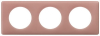 Рамка трехместная Celiane (перкаль розе) 066763