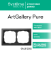 Рамка ArtGallery Pure Systeme Electric двухместная металл (латунь) GAL312202