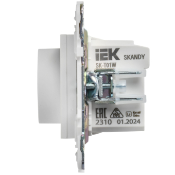 Термостат IEK SKANDY электронный с индикацией SK-T01W (арктический белый) SK-RT11-K01