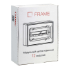 Щиток 12 мод настенный DKC FRAME с тонированной дверцей с 2 шин. PEN на 8+6 отв. F12W1WD