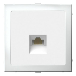 Розетка компьютерная RJ45 ArtGallery/AtlasDesign кат. 5е (лотос) ATN001383+GAL001308