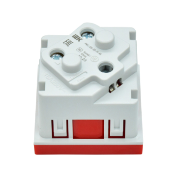 Розетка IEK PRIMER 2P+E со шторками 2 модуля 45град РКС-20-32-П-45 (красный) PR-KK40D-RSZH-2-2-45-K04