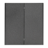 Переключатель 2 кл перекрестный Kranz Strong с рамкой (графит) KR-78-0733-6