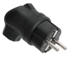 Вилка угловая IEK OMEGA 16А 2Р+E IР44 (черная) PKR01-U-016-2-K02
