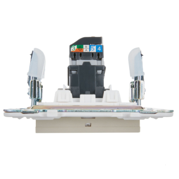 Розетка компьютерная IEK SKANDY RJ45 кат.5E SK-K01B (бежевый) SK-K10-1-K10