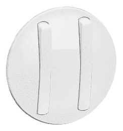 Лицевая панель Legrand Celiane для тонкого двухклавишного выключателя (белая) 065002