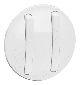 Лицевая панель Legrand Celiane для тонкого двухклавишного выключателя (белая) 065002