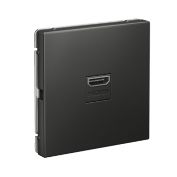 Розетка HDMI Systeme Electric ArtGallery (базальт) GAL001480