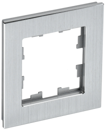 Рамка 1-м BRITE DECOR Алюминий металл РУ-1-1-БрА BR-M12-M-K47