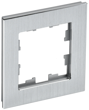 Рамка 1-м BRITE DECOR Алюминий металл РУ-1-1-БрА BR-M12-M-K47
