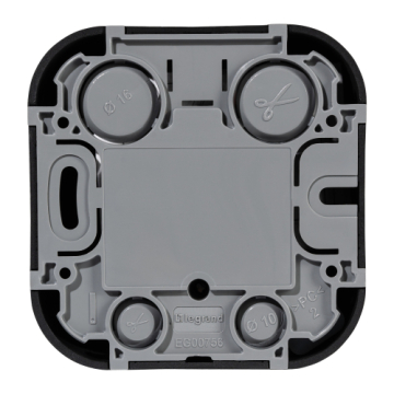 Розетка компьютерная RJ-45 Quteo (Черный матовый) 782480
