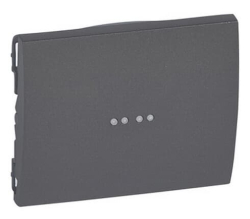 Лицевая панель Galea Life для выключателя и переключателя с подсветкой (темная бронза) 771234 