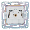 Розетка IEK SKANDY с заземлением без шторок 16А SK-R05G (графит) SK-R11-16-K53