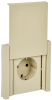 Розетка с крышкой FORTE&PIANO винтовое крепление 16А IP44 FP421 (ваниль) FP-R16-16-44-K10