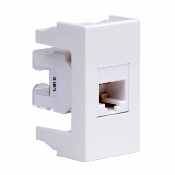 Компьютерная розетка DKC Viva RJ45 кат. 6 8P8C (белая) 1мод 45058