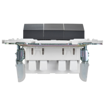 Выключатель 3-клавишный IEK SKANDY 10А SK-V11T (титан) SK-V30-0-10-K48