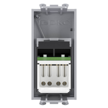 Компьютерная розетка DKC Avanti RJ-45 модульная кат. 5е (закаленная сталь) 4404461