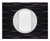 Рамка Сeliane одноместная (черный рифленый) 069021