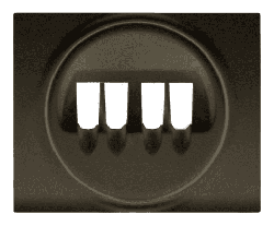 Лицевая панель Galea Life для двойной акустической розетки (темная бронза) 771225