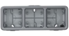 Рамка 3-постовая для накладного монтажа Plexo IP55 (цвет серый) 069680