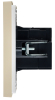 Розетка USB A+C FORTE&PIANO 18Вт FP451 (ваниль) FP-U22-018-K10