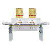 Аудиорозетка IEK SKANDY 4-ая SK-A01W (арктический белый) SK-S40-K01
