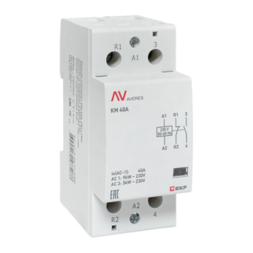 EKF Контактор модульный КМ 40А 1NO+1NC 230В АС (2 мод.) AVERES km-av-2-40-11-230V