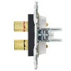 Аудиорозетка IEK SKANDY 4-ая SK-A01G (графит) SK-S40-K53