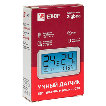 Умный датчик температуры и влажности с экраном EKF Connect Zigbee  is-th-zb