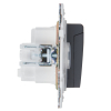 Розетка с крышкой 16А IP44 IEK SKANDY SK-R11T (титан) SK-R16-16-44-K48