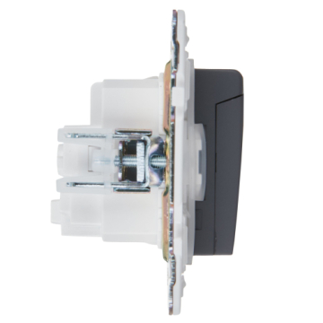 Розетка с крышкой 16А IP44 IEK SKANDY SK-R11T (титан) SK-R16-16-44-K48