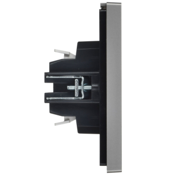 Выключатель жалюзи кнопочный FORTE&PIANO IEK FP511 (сталь) FP-V15-0-10-1-K46