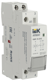 Контактор IEK ARMAT модульный KMR 16А 230В AC 2НЗ AR-KMR10-016-02-230
