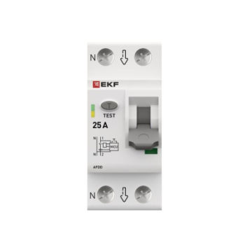 Устройство защиты от дугового пробоя EKF PROxima (УЗДП) 1P+N 25А afdd-2-25-pro