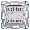 Выключатель проходной 2-клавишный IEK SKANDY 10А SK-V05G (мятный) SK-V22-0-10-K06