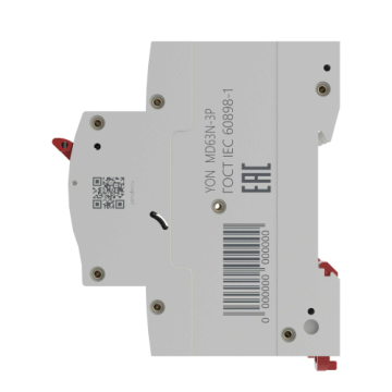 Автоматический выключатель DKC YON max MD63N 3Р 16А 6кА (х-ка С) MD63N-3PC16