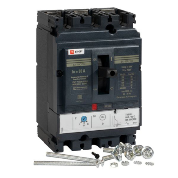 Автоматический выключатель EKF PROxima ВА-99C (Compact NS) 100/ 80А 3P 36кА mccb99C-100-80