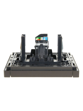 Розетка компьютерная FORTE&PIANO RJ45 кат.5E FP332 (серый) FP-K10-1-K03
