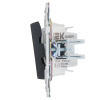 Выключатель жалюзи IEK SKANDY 10А SK-V12G (графит) SK-V15-0-10-K53