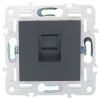 Розетка компьютерная IEK SKANDY RJ45 кат.5E SK-K01T (титан) SK-K10-1-K48