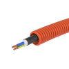 Гофра ПНД DKC 16мм оранжевая с кабелем ВВГнг(А)-LS 3х1,5 РЭК ГОСТ+ (50м) 7L91650