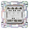 Выключатель 3-клавишный IEK SKANDY 10А SK-V11G (мятный) SK-V30-0-10-K06