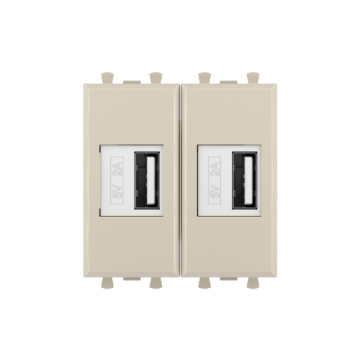 USB зарядное устройство Avanti 2 модуля тип А 2.1 А (ванильная дымка) 4405542