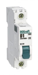 Автоматический выключатель DEKraft ВА-101 1P D1 4,5кА (хар-ка D) 11097DEK
