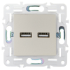 Розетка USB A+A 3,1А IEK SKANDY SK-R15Sh (шампань) SK-U21-D31-K37